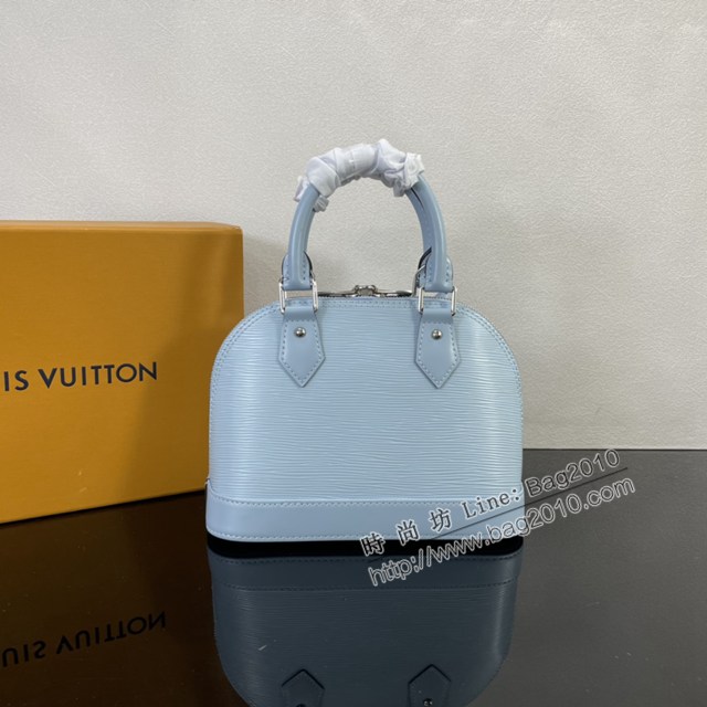 Lv路易威登2023專櫃新款顏色Alma BB手袋 LV水波紋皮革寬幅提花肩帶貝殼包 M59346 ydh5188